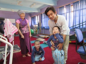 The children receive physical therapy. Dooley Intermed is making sure they have the needed equipment.