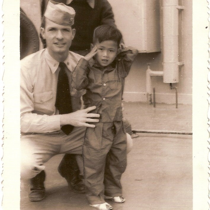 Dr. Tom Dooley aboard the USS H.A. Bass Haiphong Indochina